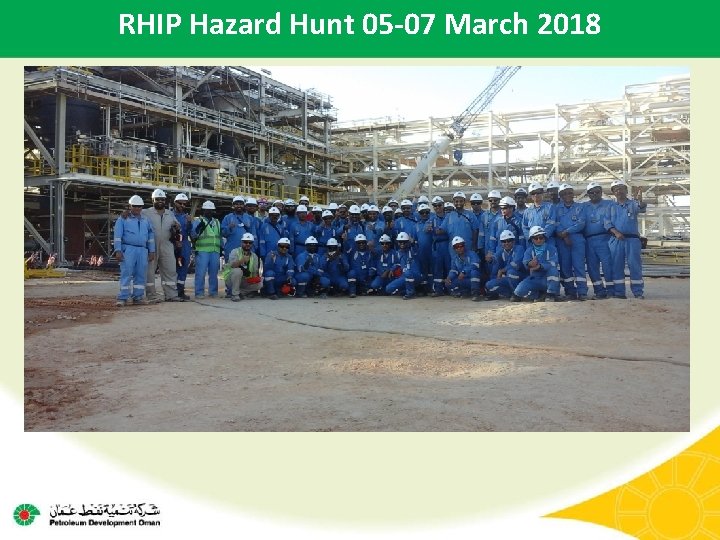 RHIP Hazard Hunt 05 -07 March 2018 