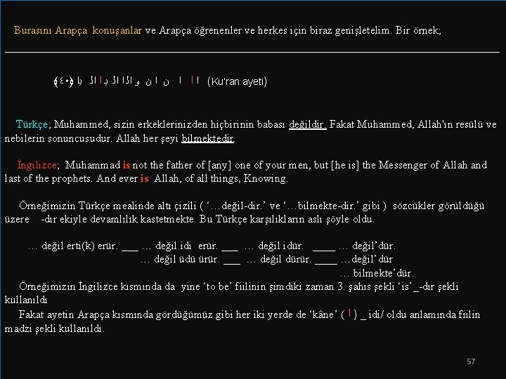 Burasını Arapça konuşanlar ve Arapça öğrenenler ve herkes için biraz genişletelim. Bir örnek; Burasını Arapça konuşanlar ve Arapça öğrenenler ve herkes için biraz genişletelim. Bir örnek;