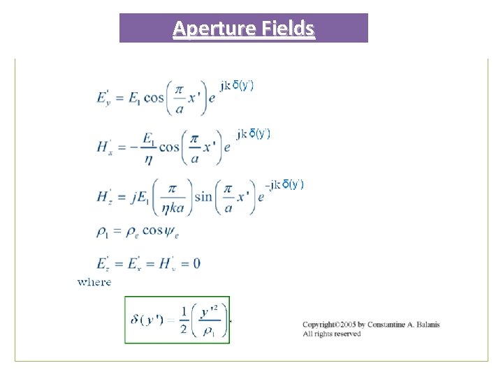 Aperture Fields 