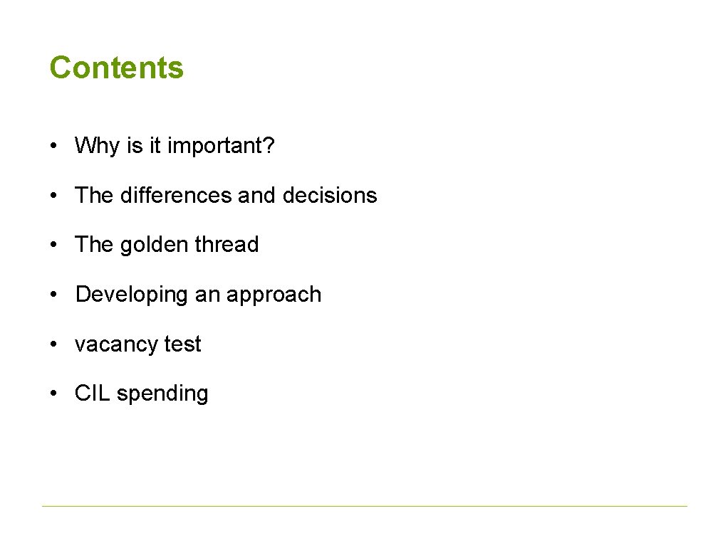 Contents • Why is it important? • The differences and decisions • The golden