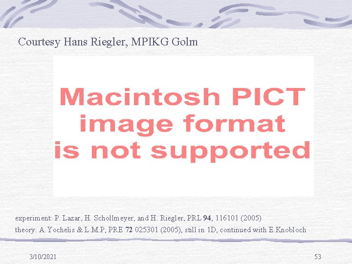 Dewetting Patterns Len Pismen Technion Haifa Israel Supported