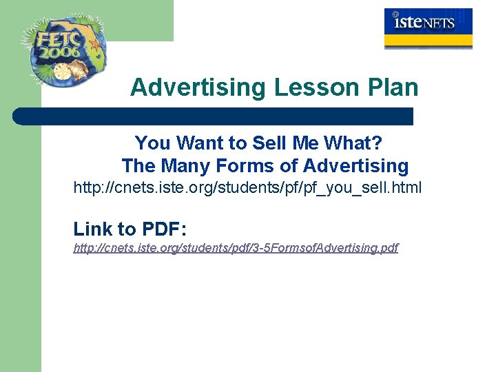  Advertising Lesson Plan You Want to Sell Me What? The Many Forms of