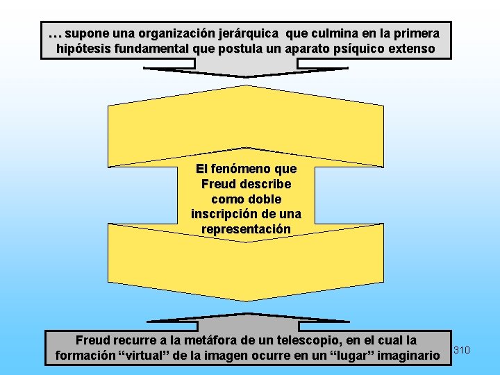 … supone una organización jerárquica que culmina en la primera hipótesis fundamental que postula