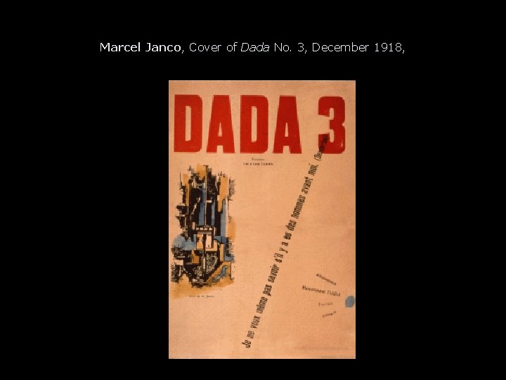 Marcel Janco, Cover of Dada No. 3, December 1918, 