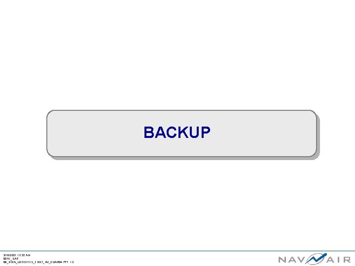 BACKUP 3/10/2021 12: 22 AM 00 A 1_EAB 09_NDIA_LOGISTICS_CONF_NV_2 MAR 04. PPT 13 