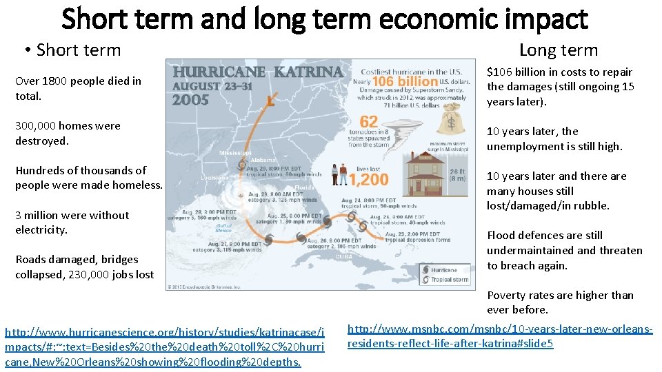 Short term and long term economic impact • Short term Long term Over 1800 Short term and long term economic impact • Short term Long term Over 1800