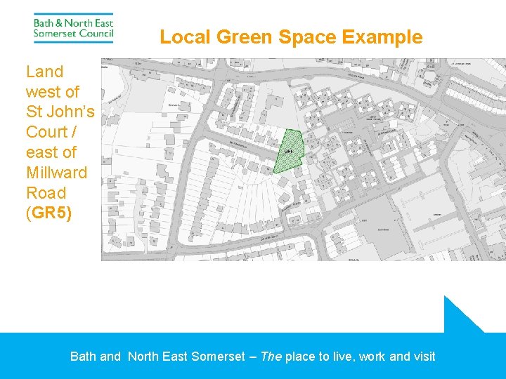 Local Green Space Example Land west of St John’s Court / east of Millward