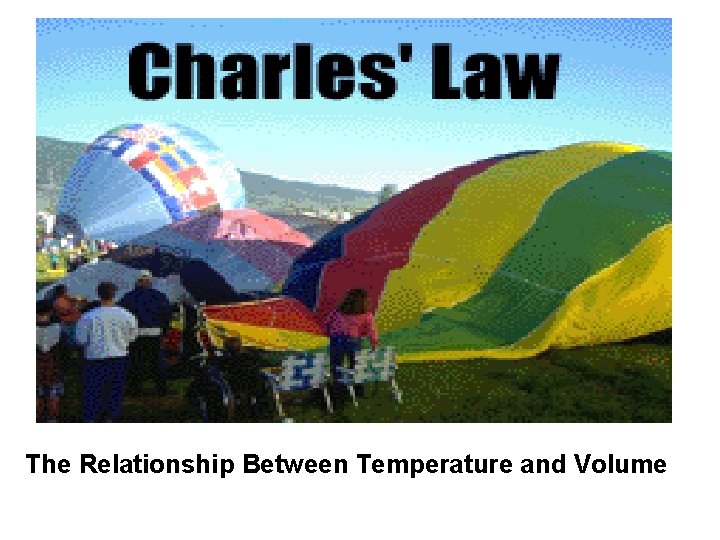 The Relationship Between Temperature and Volume 