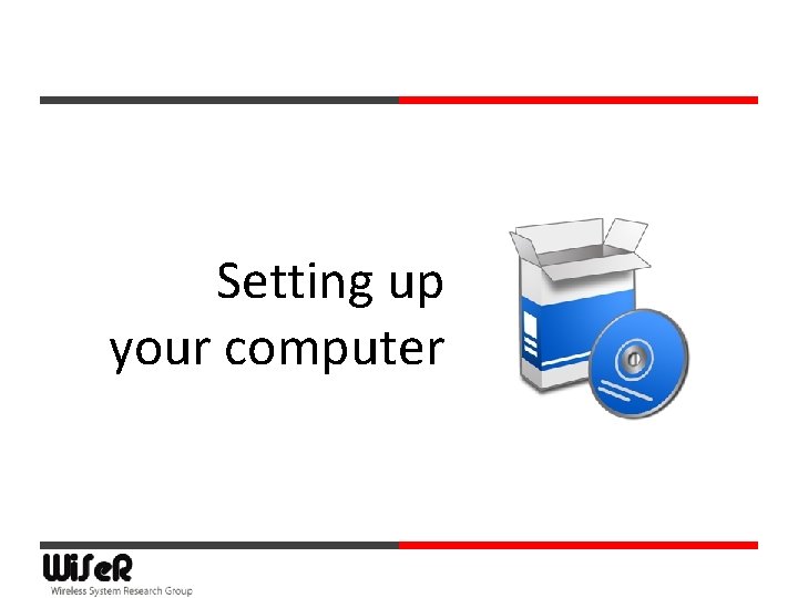 Setting up your computer 