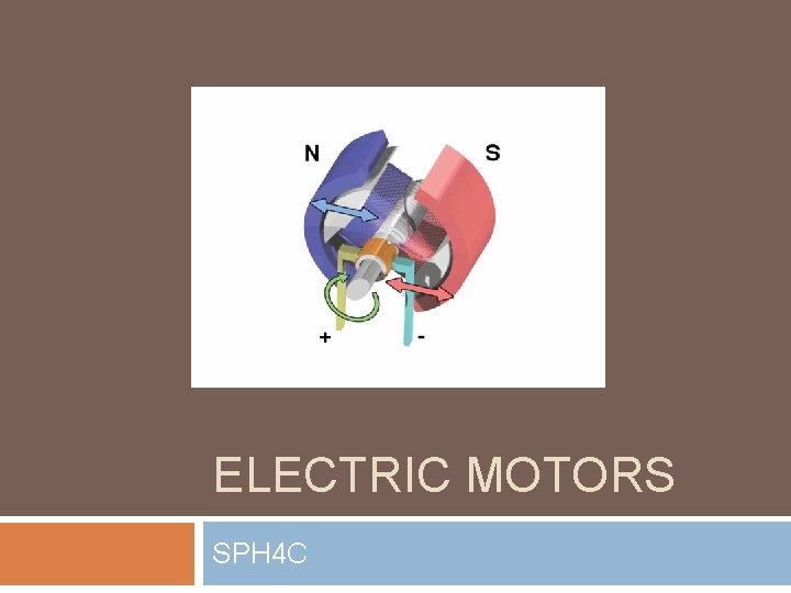 ELECTRIC MOTORS SPH 4 C 