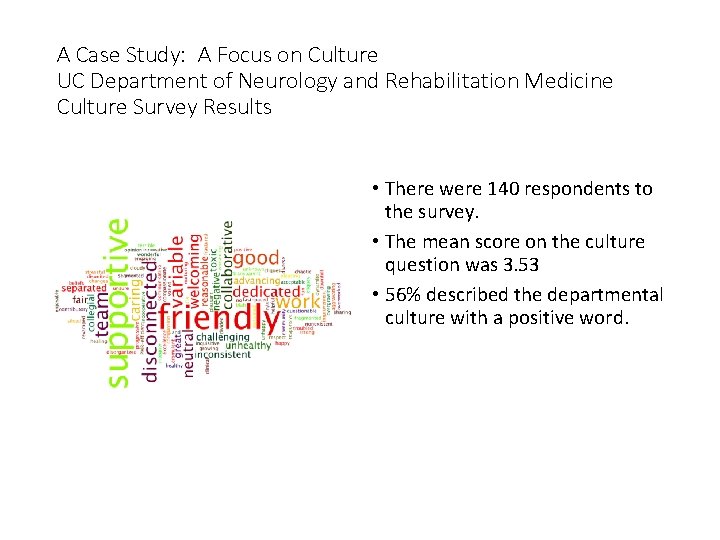 A Case Study: A Focus on Culture UC Department of Neurology and Rehabilitation Medicine A Case Study: A Focus on Culture UC Department of Neurology and Rehabilitation Medicine