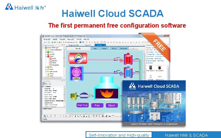 Haiwell Cloud SCADA The first permanent free configuration software Self-innovation and High-quality Haiwell HMI