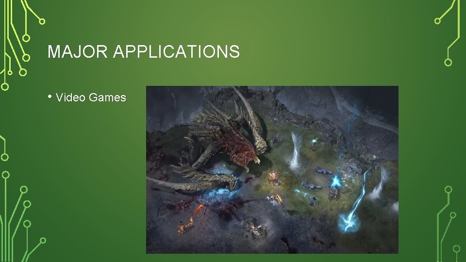 MAJOR APPLICATIONS • Video Games 