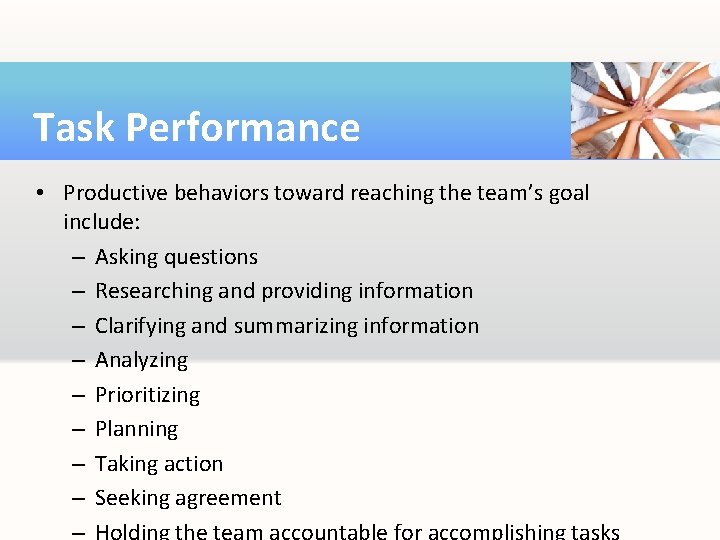 Willing Performance Task TOGETHER EVERYONE ACHIEVES MORE The Why and How