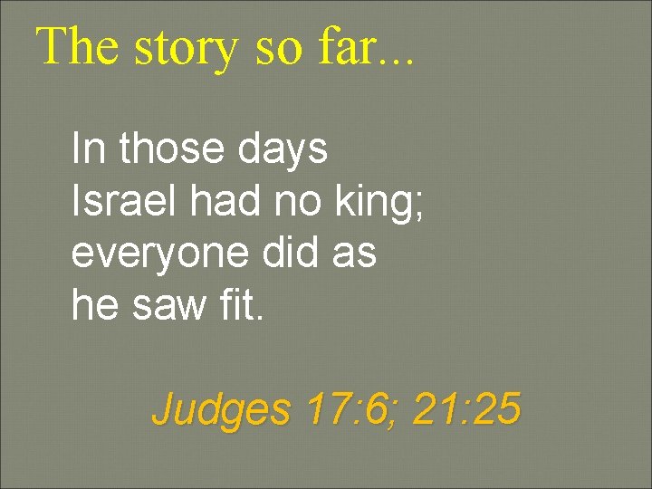 The Story So Far The Story So Far