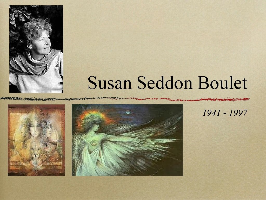 Susan Seddon Boulet 1941 - 1997 