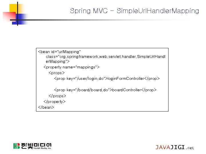 Spring MVC - Simple. Url. Handler. Mapping <bean id="url. Mapping" class="org. springframework. web. servlet.