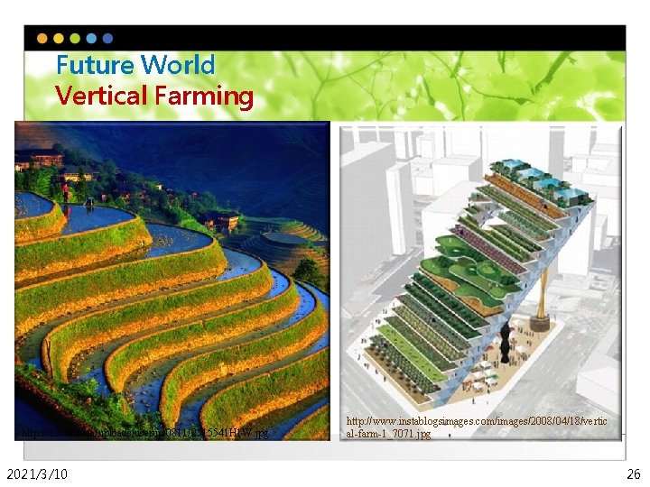 Future World Vertical Farming http: //u. cctv. com/uploads/userup/0811/2515541 H 1 W. jpg 2021/3/10 http: