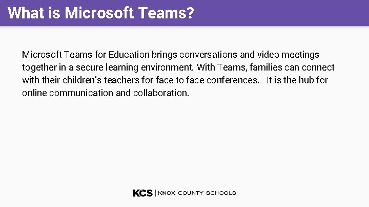 What is Microsoft Teams? Microsoft Teams for Education brings conversations and video meetings together