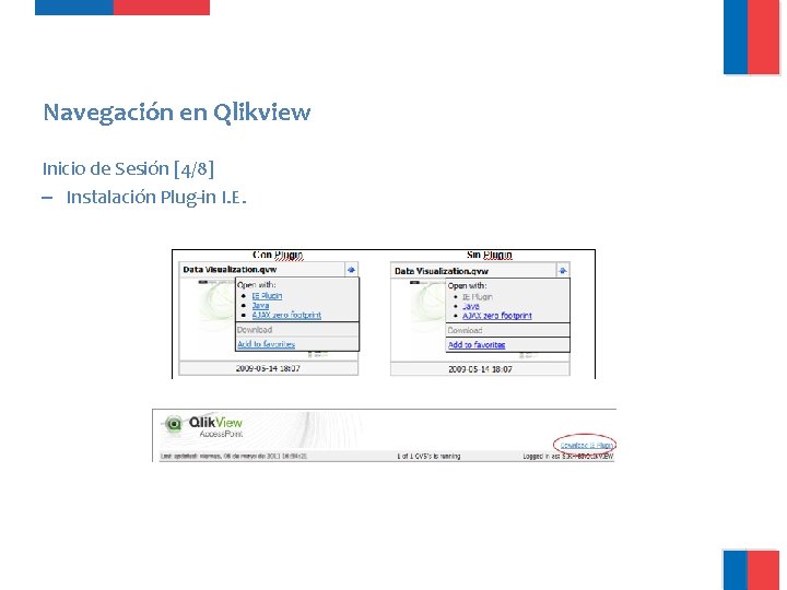 Navegación en Qlikview Inicio de Sesión [4/8] – Instalación Plug-in I. E. 