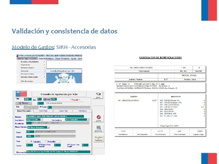 Validación y consistencia de datos Modelo de Gastos: SIRH - Accesorias Validación y consistencia de datos Modelo de Gastos: SIRH - Accesorias