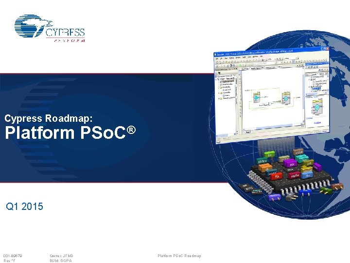 Cypress Roadmap: Platform PSo. C® Q 1 2015 001 -89679 Rev *F Owner: JFMD Cypress Roadmap: Platform PSo. C® Q 1 2015 001 -89679 Rev *F Owner: JFMD