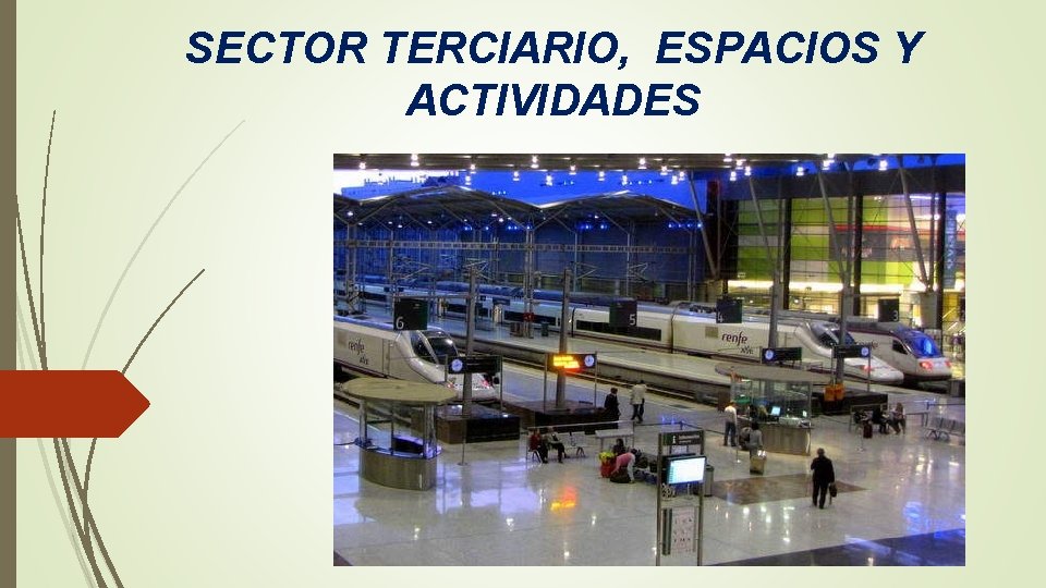 SECTOR TERCIARIO, ESPACIOS Y ACTIVIDADES 