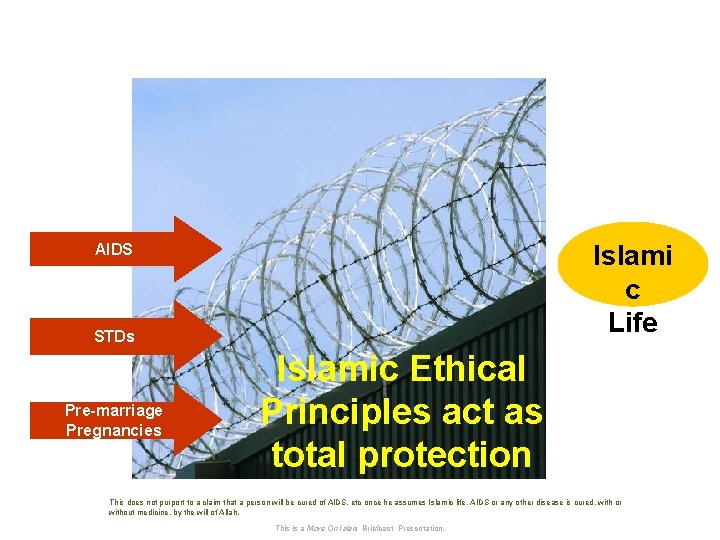 21 Islami c Life AIDS STDs Pre-marriage Pregnancies Islamic Ethical Principles act as total