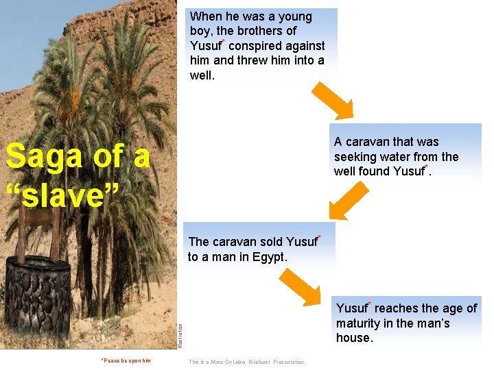 When he was a young boy, the brothers of Yusuf* conspired against him and