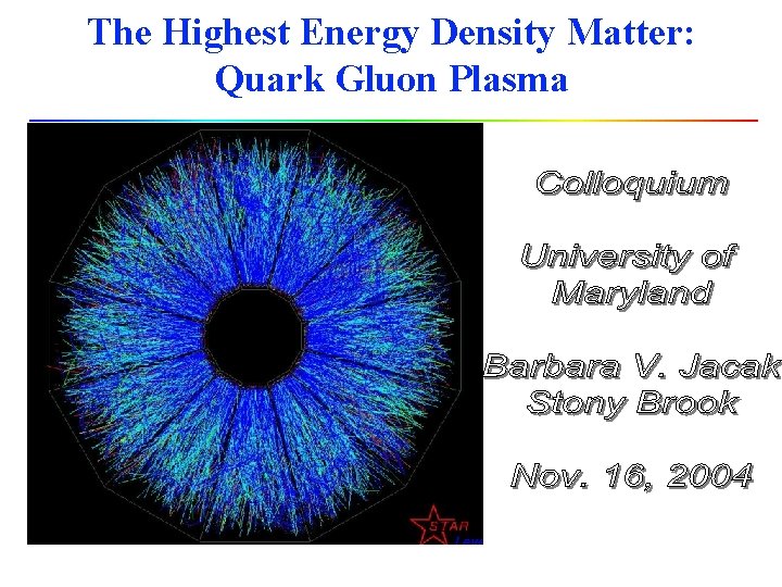The Highest Energy Density Matter: Quark Gluon Plasma 