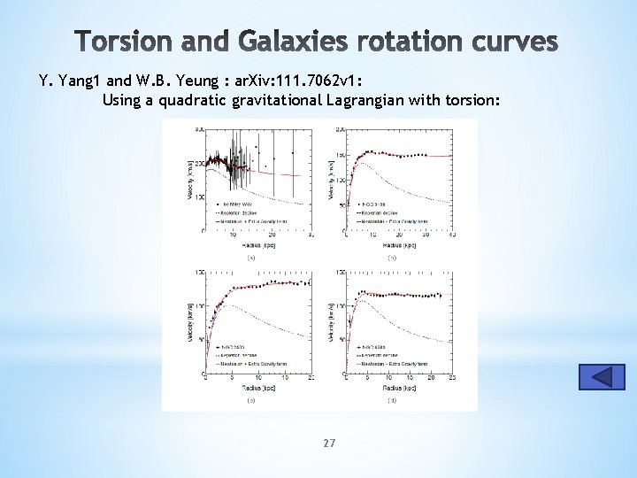 Y. Yang 1 and W. B. Yeung : ar. Xiv: 111. 7062 v 1: