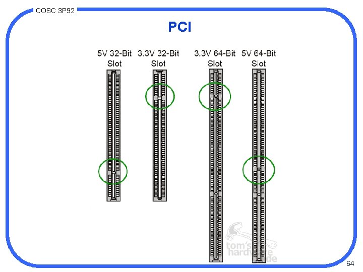 COSC 3 P 92 PCI 64 