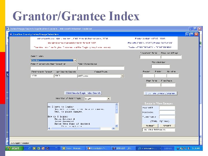 Grantor/Grantee Index 