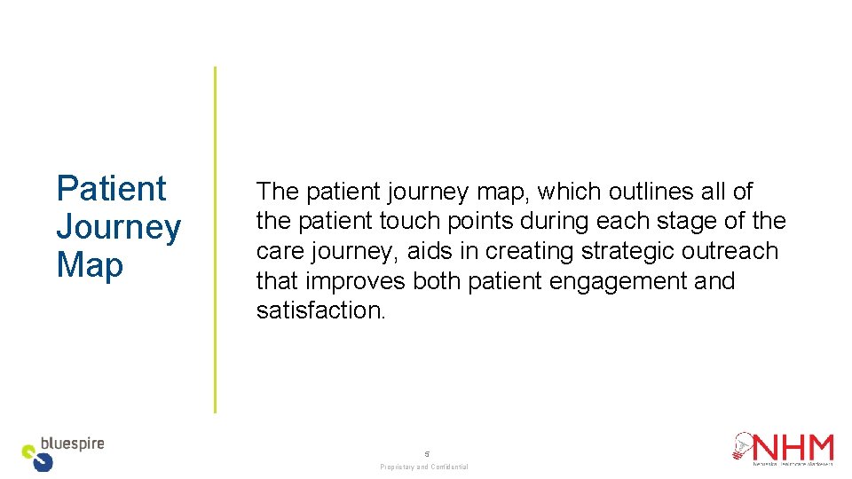 Patient Journey Map The patient journey map, which outlines all of the patient touch