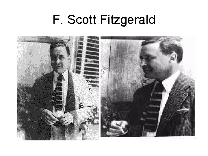 F. Scott Fitzgerald 