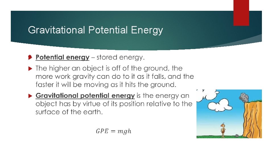 Gravitational Potential Energy 