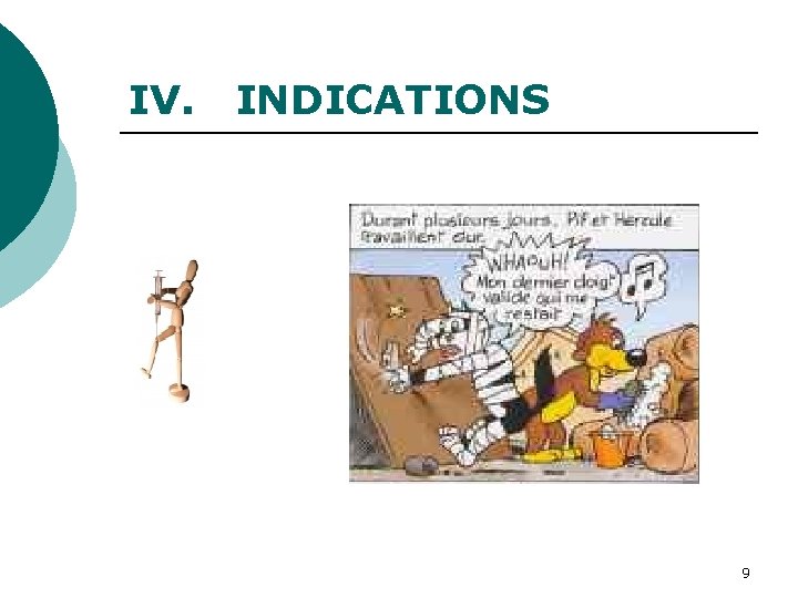 IV. INDICATIONS 9 