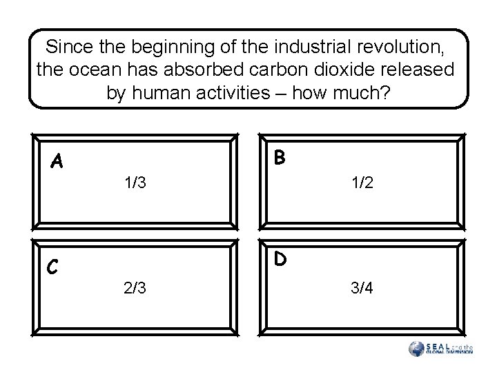 Since the beginning of the industrial revolution, the ocean has absorbed carbon dioxide released