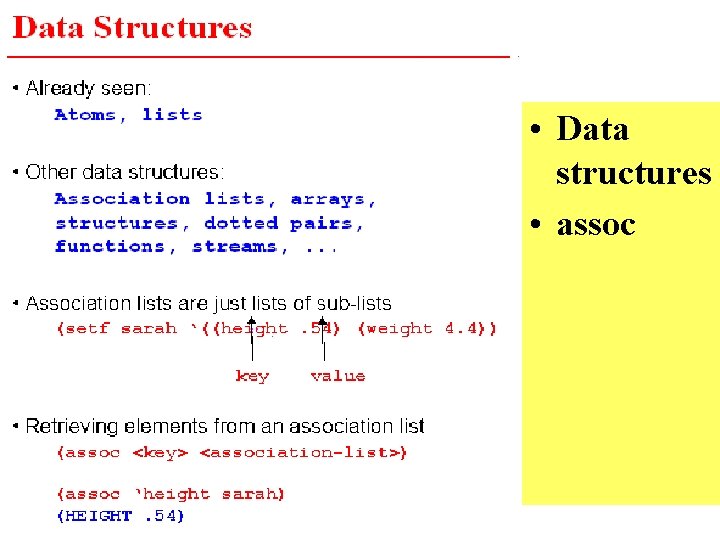  • Data structures • assoc 