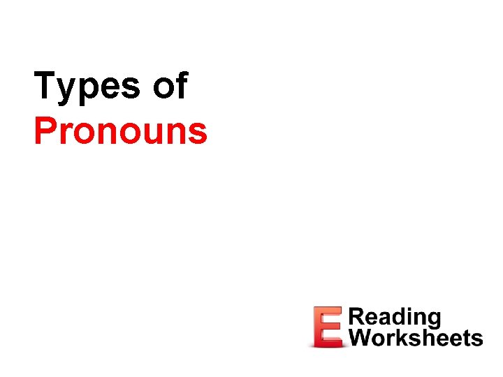 Types of Pronouns 