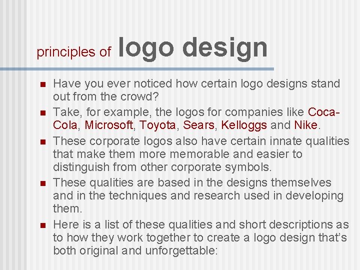 principles of n n n logo design Have you ever noticed how certain logo