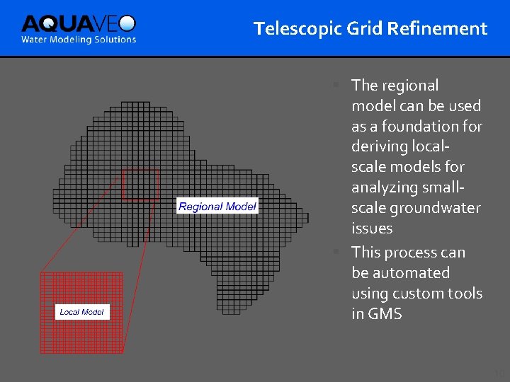 Telescopic Grid Refinement § The regional model can be used as a foundation for