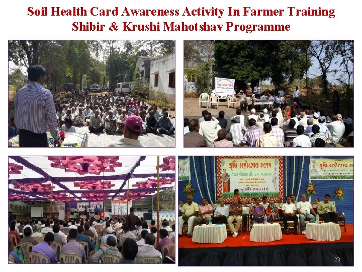 Soil Health Card Awareness Activity In Farmer Training Shibir & Krushi Mahotshav Programme 23