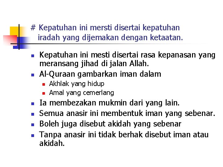 Iman Dan Kehidupan Perbincangan Berdasarkan Buku Oleh Prof
