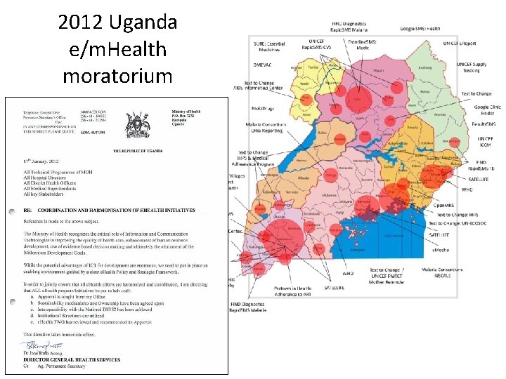 2012 Uganda e/m. Health moratorium 