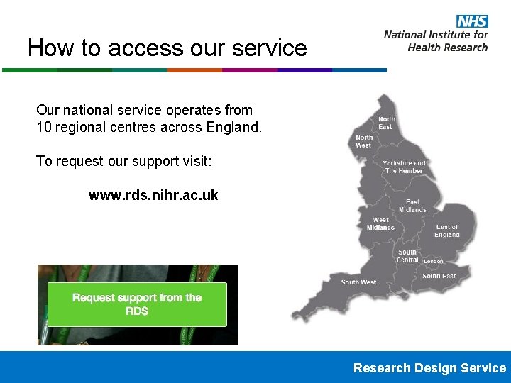 How to access our service Our national service operates from 10 regional centres across