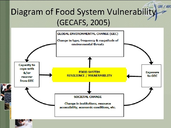 Diagram of Food System Vulnerability (GECAFS, 2005) 