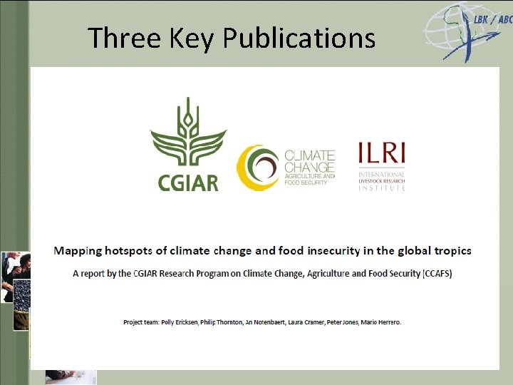 Three Key Publications 