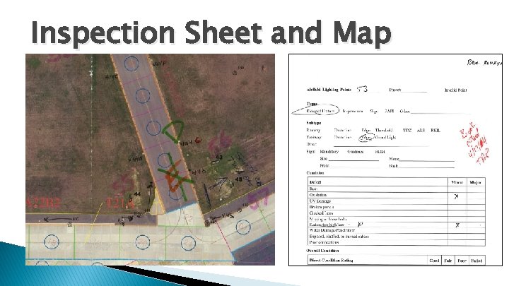 Inspection Sheet and Map Inspection Sheet and Map