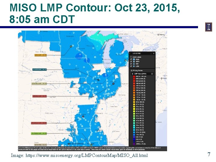 MISO LMP Contour: Oct 23, 2015, 8: 05 am CDT Image: https: //www. misoenergy. MISO LMP Contour: Oct 23, 2015, 8: 05 am CDT Image: https: //www. misoenergy.